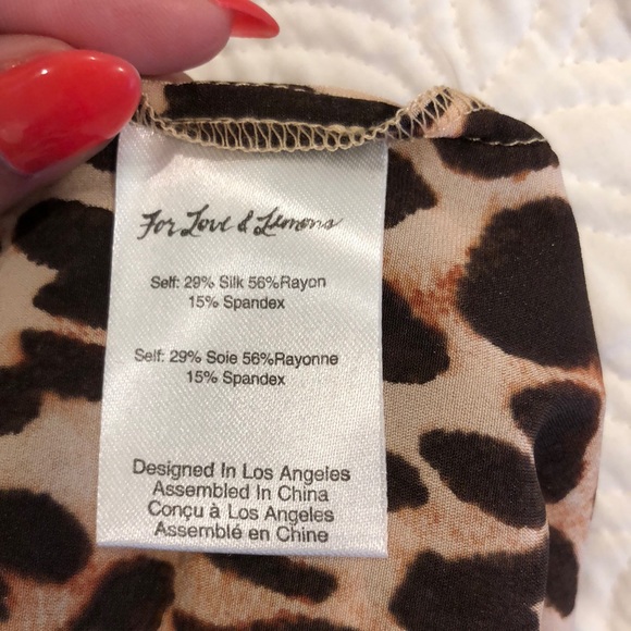 For Love & Lemons Animal Print Skirt - Picture 4 of 8